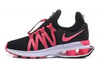 chaussures nike shox gravity 908 mesh surface slow gas column black pink